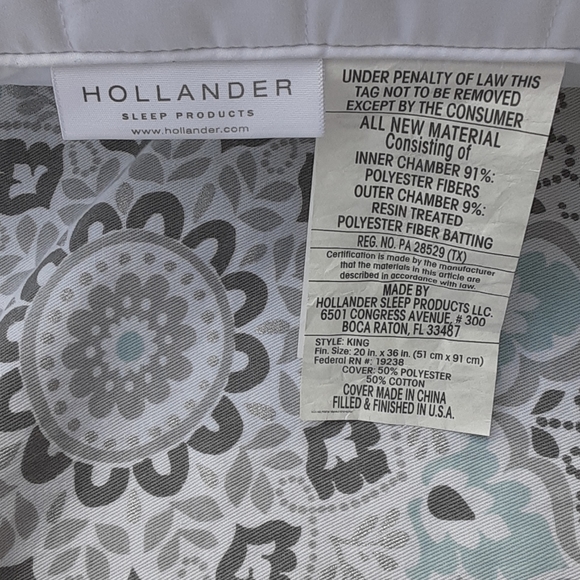 hollander home fashions pillow 19238